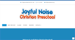 Desktop Screenshot of joyfulnoisechristianpreschool.com