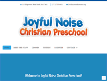 Tablet Screenshot of joyfulnoisechristianpreschool.com